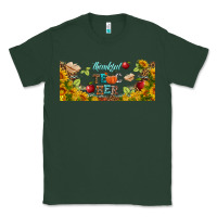 Sports Green thankful teacher fall libbey glass Classic Tee - BundleAndBundleShop