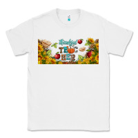 White thankful teacher fall libbey glass Classic Tee - BundleAndBundleShop