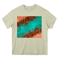 Mossy leather turquoise glitter tumbler Heavy Core Tee - Jasminsmagicworld