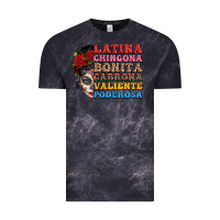 Cloud Black mexican sugar skull latina chingona bonita Vintage Tee - LillyAllenDesigns