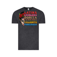 Vintage Black mexican sugar skull latina chingona bonita Vintage Tee - LillyAllenDesigns