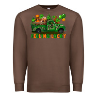 Chestnut feeling lucky with gnomes on truck Premium Sweatshirt - FaDigitalArtStudio