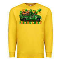 Lemon feeling lucky with gnomes on truck Premium Sweatshirt - FaDigitalArtStudio