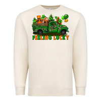 Sandshell feeling lucky with gnomes on truck Premium Sweatshirt - FaDigitalArtStudio