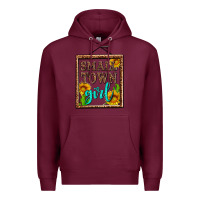 Burgundy small town girl olivia Premium Hoodie - OliviaCreatesArt