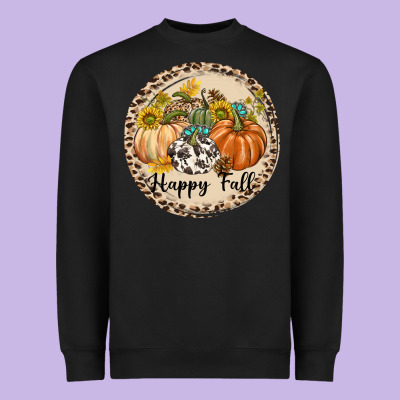 Happy Fall Heavyweight Sweatshirt Designed By Texasbilliewilder