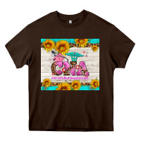 Chocolate Brown western cna Heavy Core Tee - AdoDesignShop