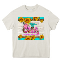 Cream western cna Heavy Core Tee - AdoDesignShop