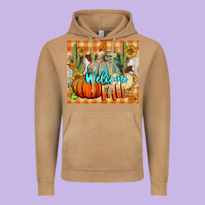 Welcome Fall Tumbler Vintage Hoodie Designed By Bundleandbundleshop