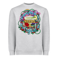 Heather Grey Mamacita needs a margarita Heavyweight Sweatshirt - NancyCooperArtShop