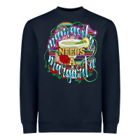 Navy Mamacita needs a margarita Heavyweight Sweatshirt - NancyCooperArtShop