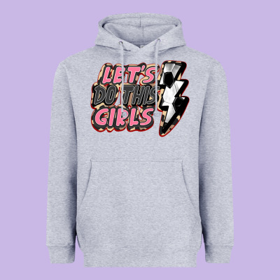 Let's Do This Girls Soccer Heavyweight Hoodie Designed By Fadigitalartstudio