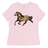 Bubblegum Pink Missouri Fox Trotter horse Ladies Tee - LillyAllenDesigns