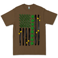 Cacao shamrock usa flag Premium Tee - MaliasSmallBusiness