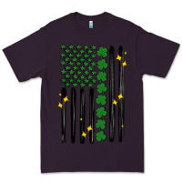 Plum shamrock usa flag Premium Tee - MaliasSmallBusiness