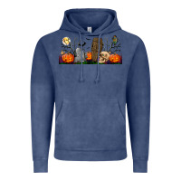 Vintage Denim headstone and coffin lebbey glass Vintage Hoodie - BundleAndBundleShop