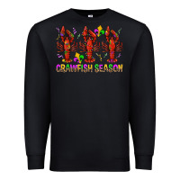 Black Crawfish season mardi gras Premium Sweatshirt - BundleAndBundleShop