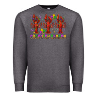 Charcoal Heather Crawfish season mardi gras Premium Sweatshirt - BundleAndBundleShop
