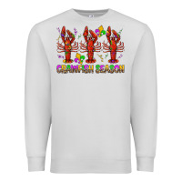 Dove Grey Crawfish season mardi gras Premium Sweatshirt - BundleAndBundleShop