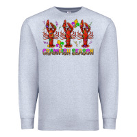 Heather Grey Crawfish season mardi gras Premium Sweatshirt - BundleAndBundleShop