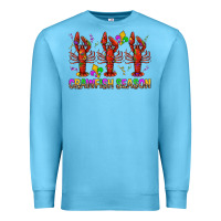 Ocean Blue Crawfish season mardi gras Premium Sweatshirt - BundleAndBundleShop