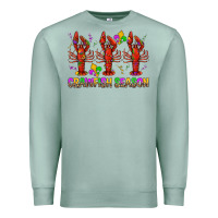 Seafoam Crawfish season mardi gras Premium Sweatshirt - BundleAndBundleShop