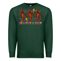 Sports Green Crawfish season mardi gras Premium Sweatshirt - BundleAndBundleShop