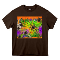 Chocolate Brown spiders halloween tumbler Heavy Core Tee - Jasminsmagicworld
