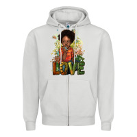 Dove Grey Black are boy love Zipper Hoodie - HowdyJamesFarm