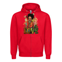 Red Black are boy love Zipper Hoodie - HowdyJamesFarm