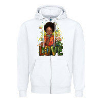 White Black are boy love Zipper Hoodie - HowdyJamesFarm