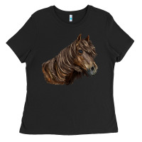 Black missouri horse Ladies Tee - LillyAllenDesigns