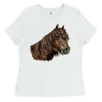 White missouri horse Ladies Tee - LillyAllenDesigns