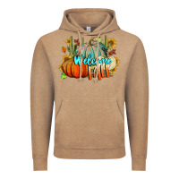 Vintage Coffee Welcome Fall Pumpkins Vintage Hoodie - BundleAndBundleShop