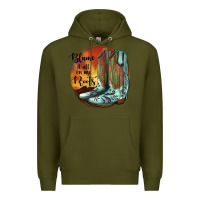Army Green Blame It All On My Roots Premium Hoodie - JahusDesignShop