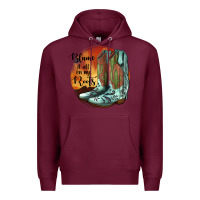 Burgundy Blame It All On My Roots Premium Hoodie - JahusDesignShop