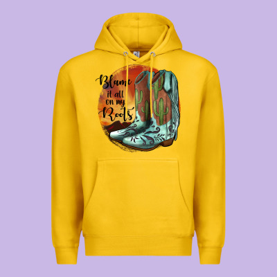 Blame It All On My Roots Premium Hoodie Designed By Jahusdesignshop
