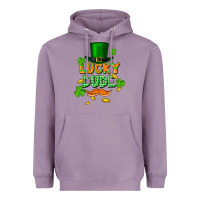 Lavender lucky dude St. Patricks Day Heavyweight Hoodie - FaDigitalArtStudio