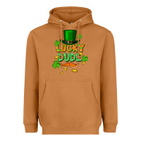 Meerkat lucky dude St. Patricks Day Heavyweight Hoodie - FaDigitalArtStudio
