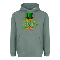 Sage lucky dude St. Patricks Day Heavyweight Hoodie - FaDigitalArtStudio