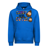 Cobalt Candy Corn Cutie Urban Hoodie - CowhideDigitalArt