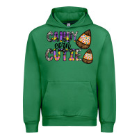 Emerald Candy Corn Cutie Urban Hoodie - CowhideDigitalArt