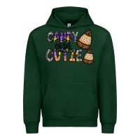 Forest Green Candy Corn Cutie Urban Hoodie - CowhideDigitalArt