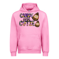 Fuchsia Pink Candy Corn Cutie Urban Hoodie - CowhideDigitalArt