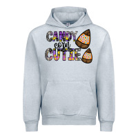 Heather Grey Candy Corn Cutie Urban Hoodie - CowhideDigitalArt