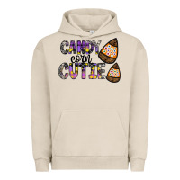 Pigment French Oak Candy Corn Cutie Urban Hoodie - CowhideDigitalArt