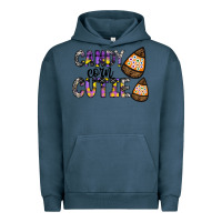 Pigment Midnight Navy Candy Corn Cutie Urban Hoodie - CowhideDigitalArt