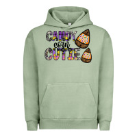 Pigment Oil Green Candy Corn Cutie Urban Hoodie - CowhideDigitalArt