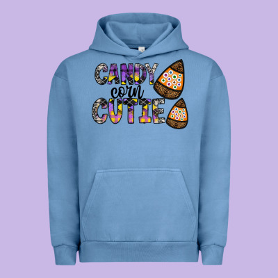 Candy Corn Cutie Urban Hoodie Designed By Cowhidedigitalart