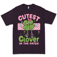 Plum cutest clover in the patch Premium Tee - MaliasSmallBusiness